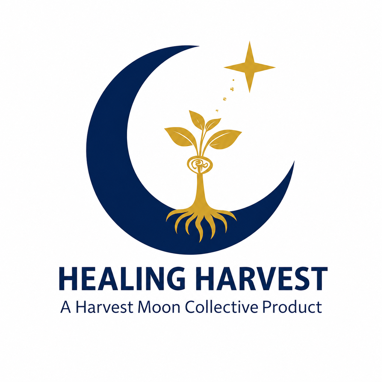 Healing Harvest roots and sprouts logo